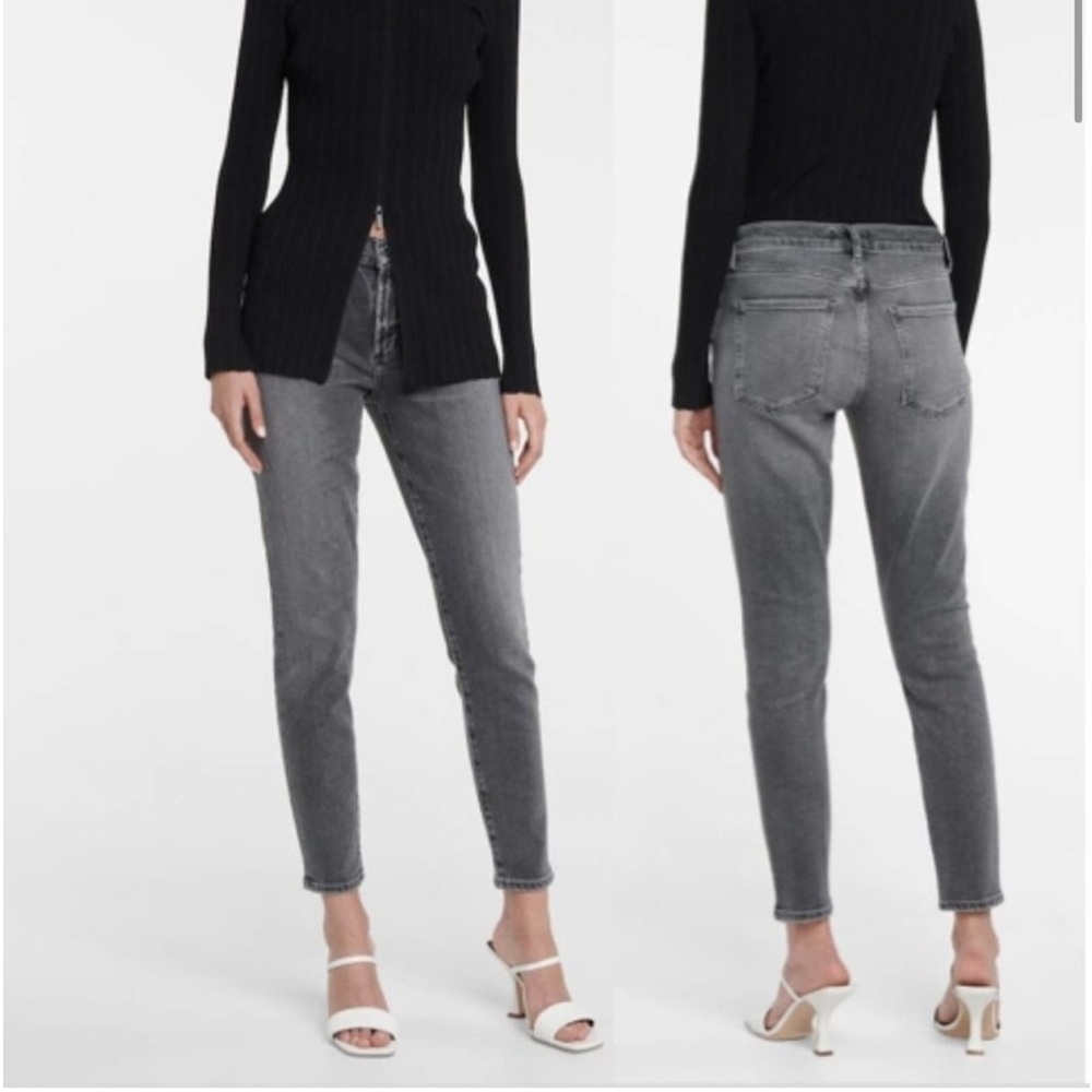 Agolde Gray Ankle Crop Jeans